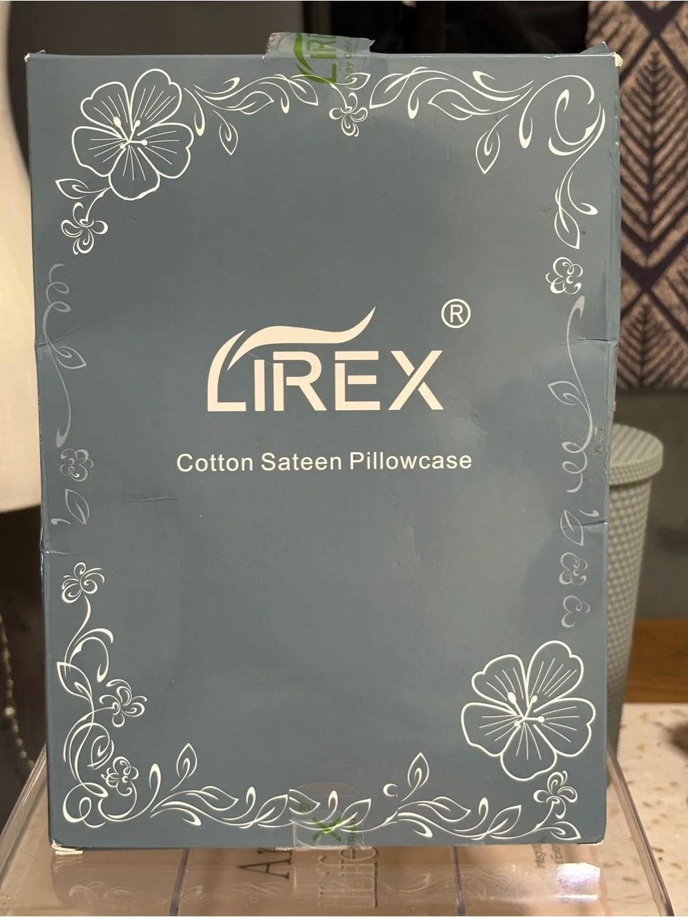 Lirex Standard Size Pillow Cases Set of 2, 100% Cotton Sateen, 20” x 30”-L. Grey